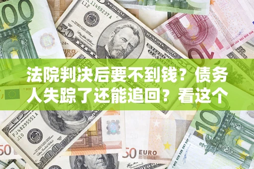 武汉法院判决后要不到钱？债务人失踪了还能追回？看这个方法！