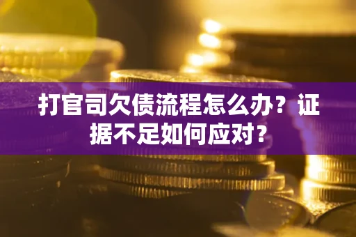 武汉打官司欠债流程怎么办？证据不足如何应对？