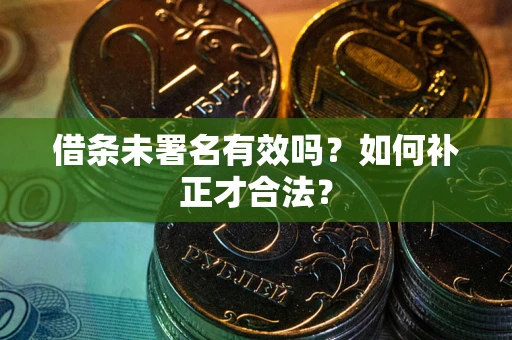 武汉借条未署名有效吗？如何补正才合法？