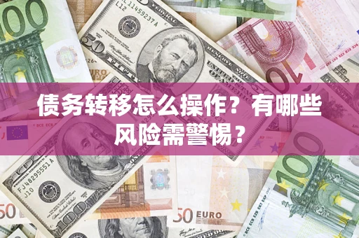 武汉债务转移怎么操作？有哪些风险需警惕？