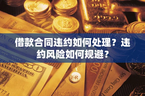 武汉借款合同违约如何处理？违约风险如何规避？