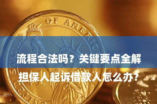 武汉

担保人起诉借款人怎么办？流程合法吗？关键要点全解析
