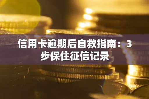 武汉信用卡逾期后自救指南：3步保住征信记录