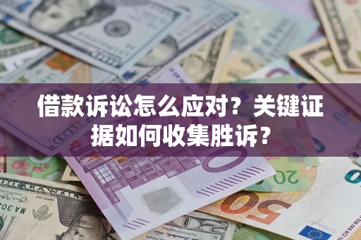 武汉借款诉讼怎么应对？关键证据如何收集胜诉？