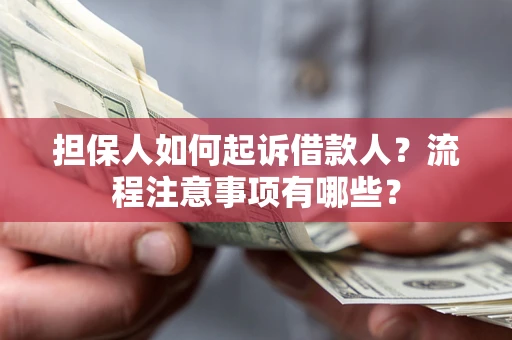 武汉担保人如何起诉借款人？流程注意事项有哪些？